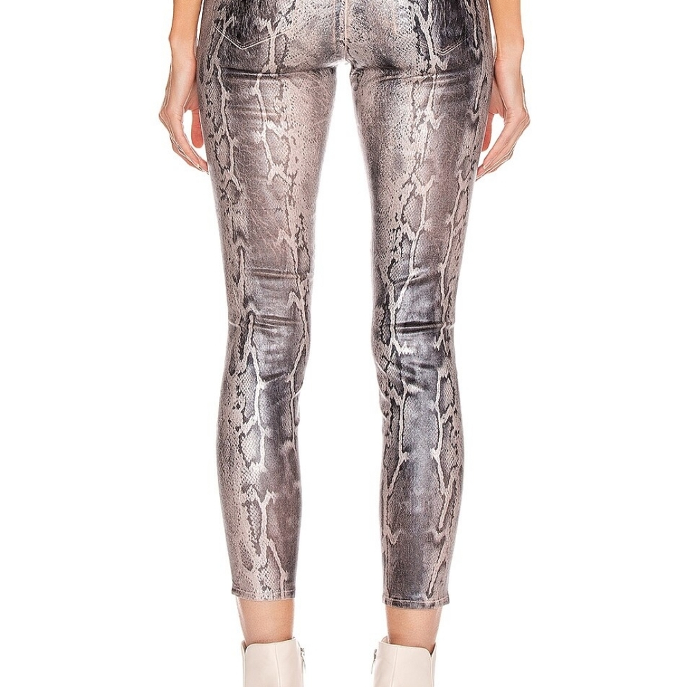 L'agence Margot Foiled Python Skinny - image 7